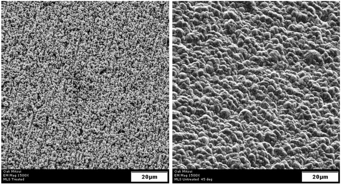 Low-Profile Copper Foil Micrograph