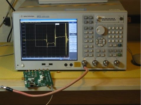 TDR Test Setup on Production Panel