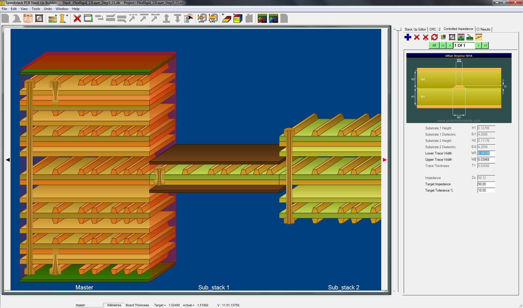 Rigid-Flex PCB Stackup Cross-Section