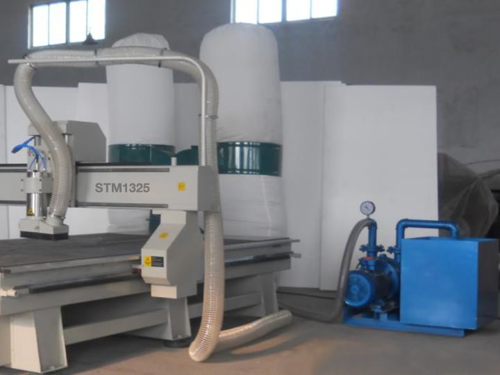 Dust Collection System on Routing Machine