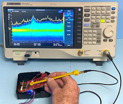 EMI Spectrum Analyzer Display