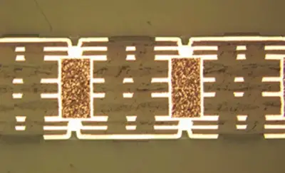 Cross-Section of HDI Flexible PCB Microvias