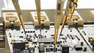 Probe Contact on PCB Test Point