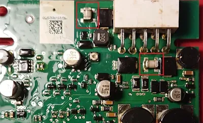 Blown SMD Fuse on PCB