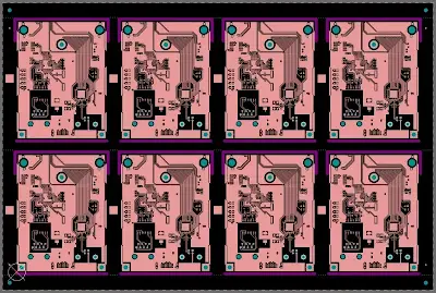 PCB Panel Utilization Diagram