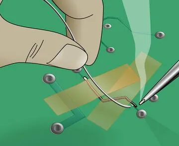 Trace Repair with Conductive Epoxy