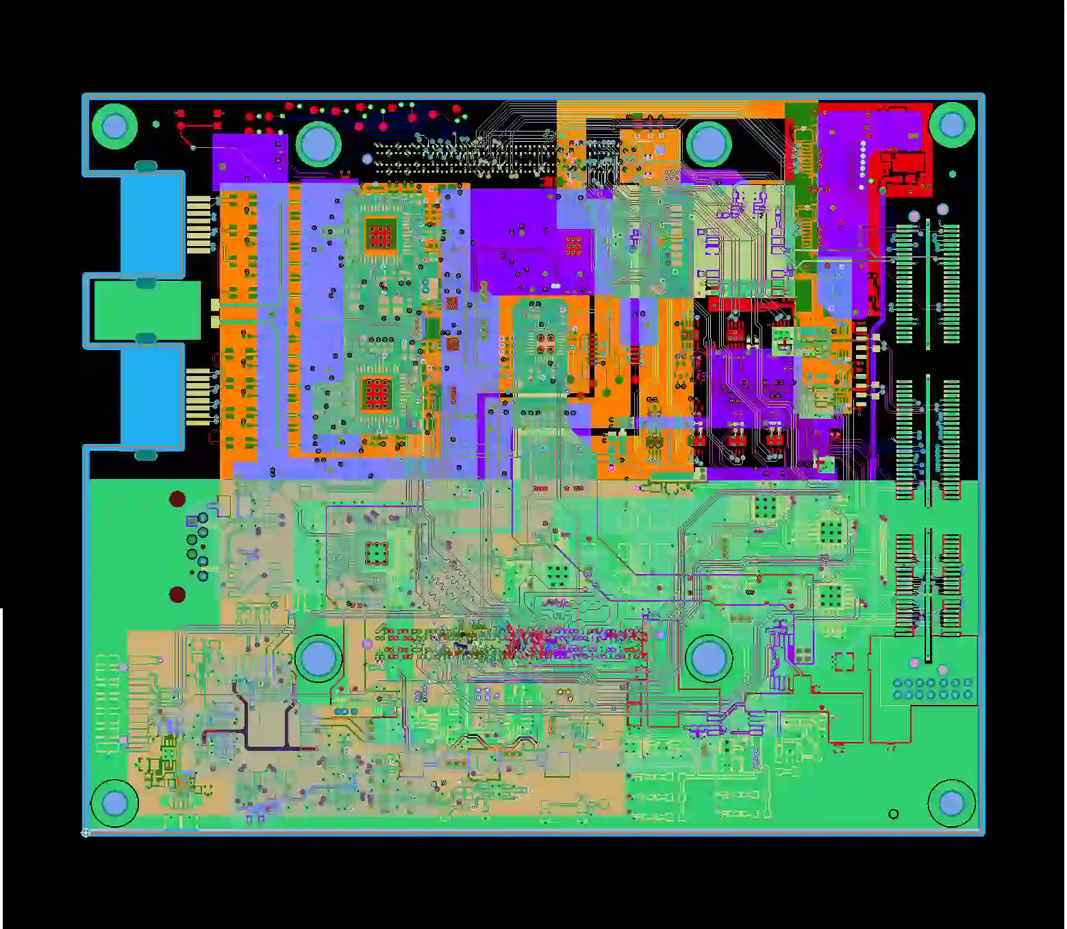 HDI PCB in CAM viewer