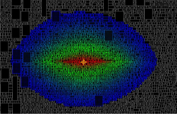 Voltage Drop Simulation Heatmap