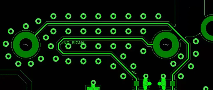 Multi-layer PCB ground plane stitching