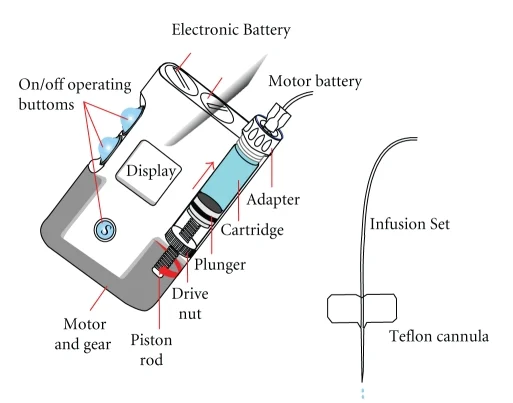 Insulin Pump Cross-Section