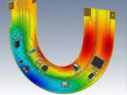 Flexible PCB bend radius and copper fatigue stress analysis in dynamic flex application