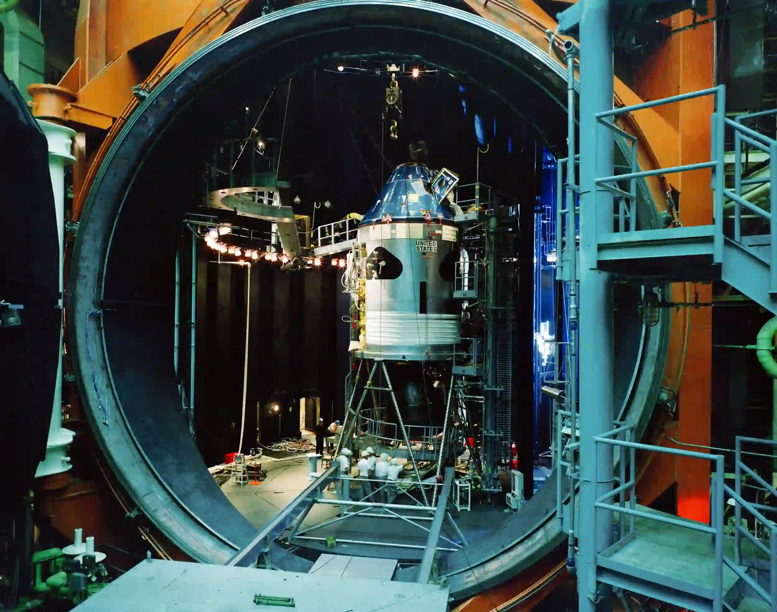 Spacecraft PCB in Vacuum Chamber