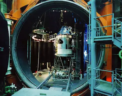 Spacecraft PCB in Vacuum Chamber