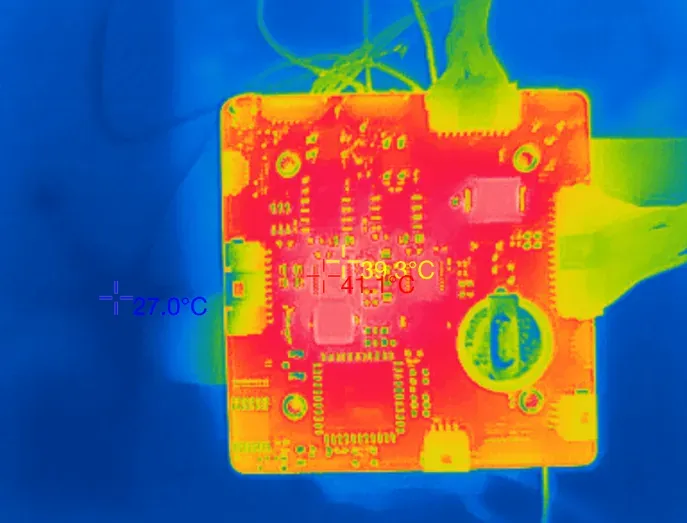Thermal Imaging of Gaming PCB