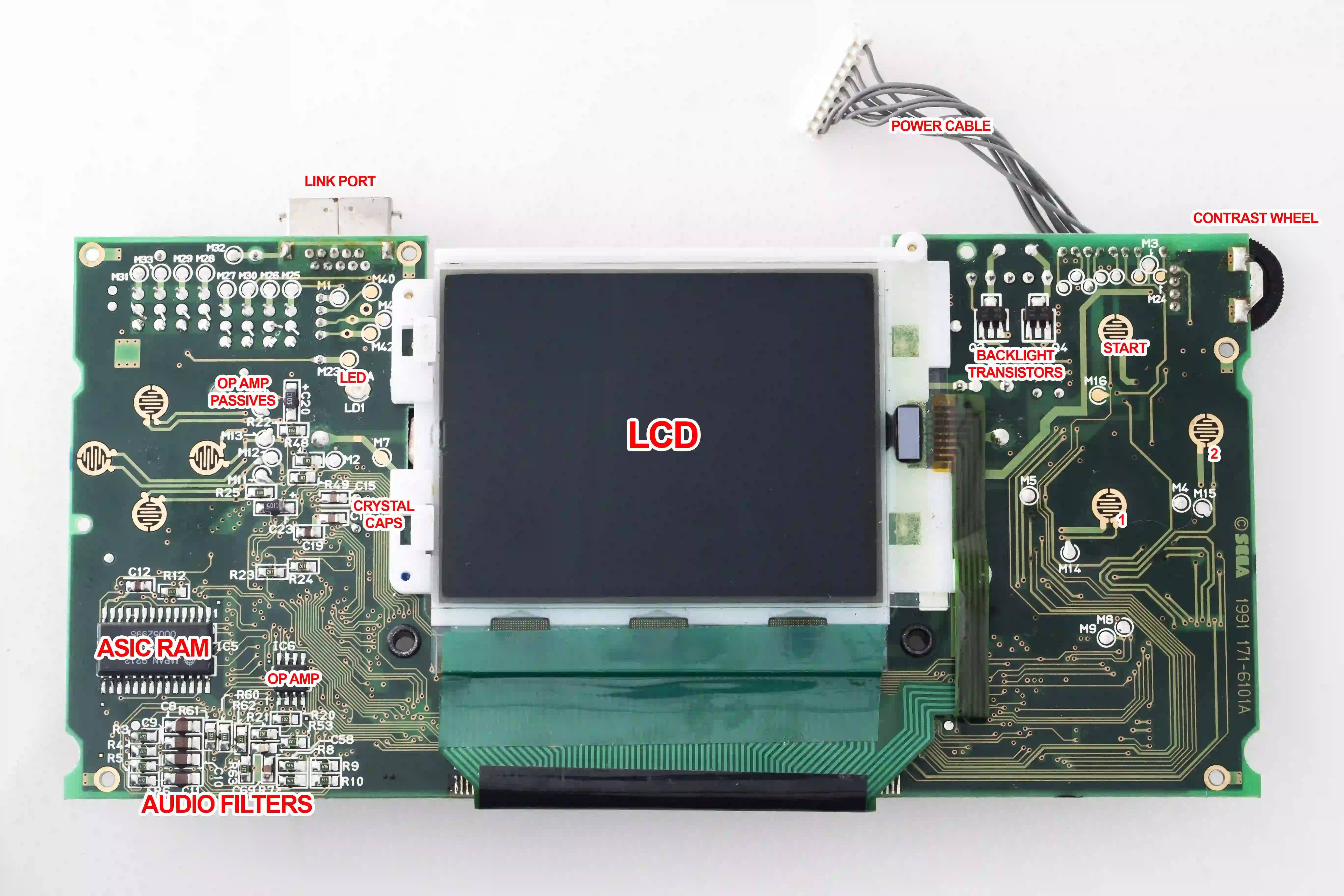 Game Gear PCB Assembly Overview