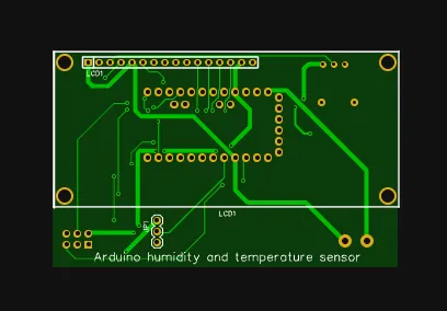 Temperature and Humidity Sensor PCB Layout