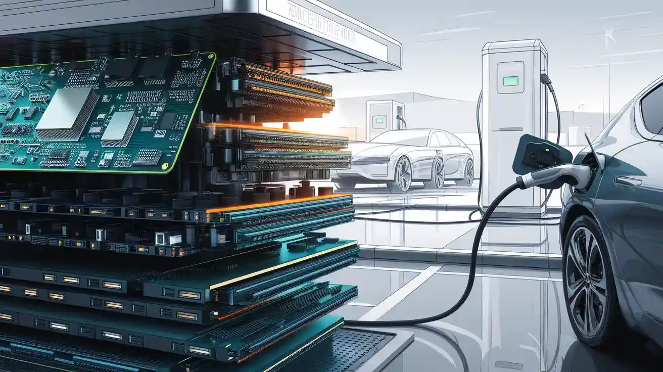 Heavy copper PCB in electric vehicle charging station thermal management