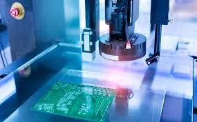 AOI Machine Inspecting PCB