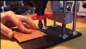 Multilayer PCB Drilling Setup