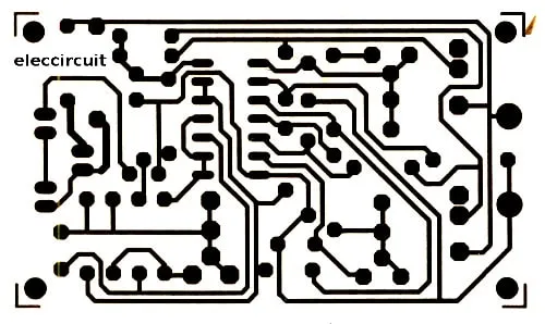Remote Control PCB Layout Diagram