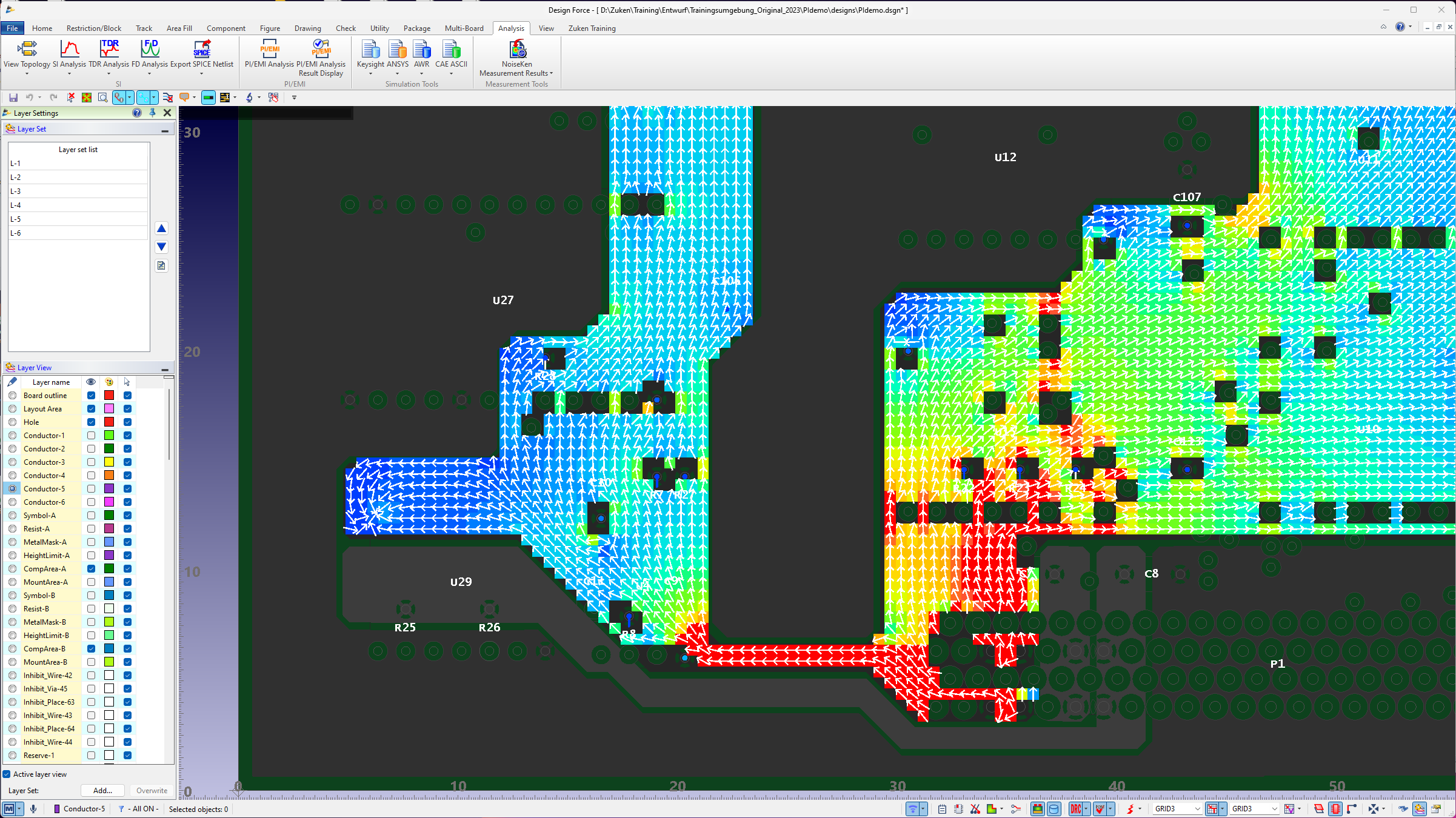 EMI Simulation Heatmap