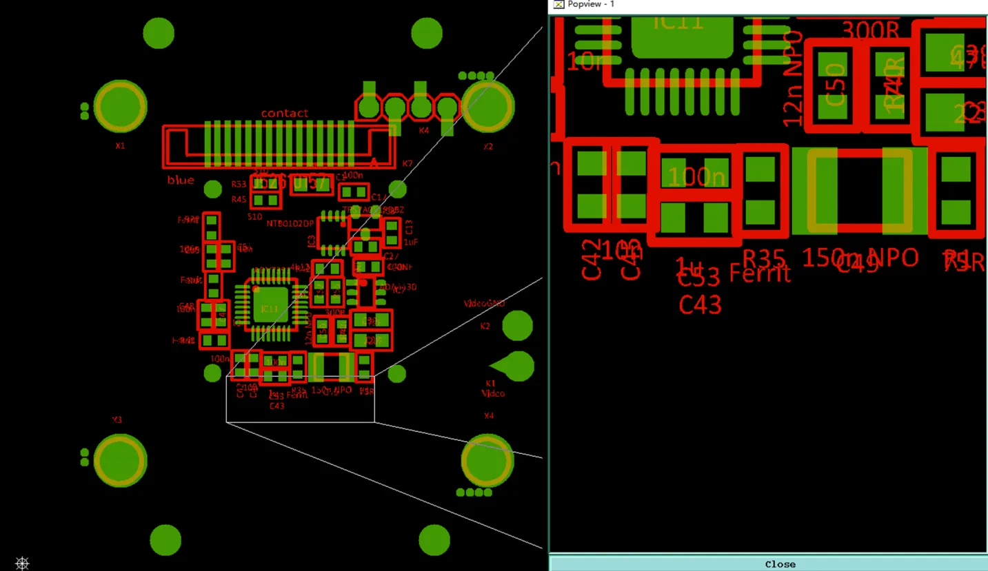 Common silkscreen placement error in single-sided FR4 design