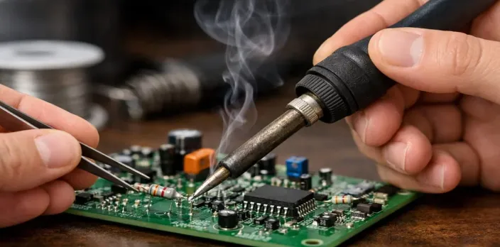 Manual Soldering Technique on FR-4 PCB