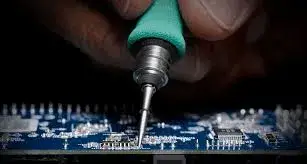 Microsoldering in Progress