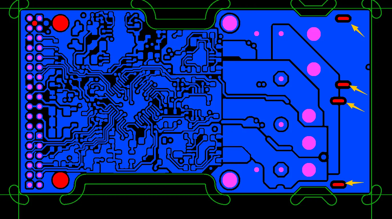 these four slots should be plated (with copper) or non-plated