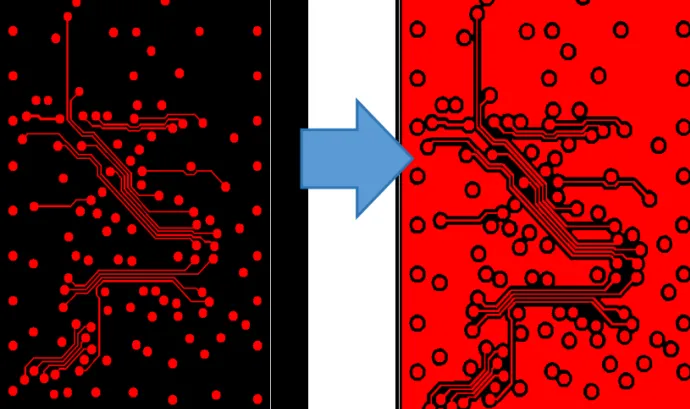 Copper-poured diagram