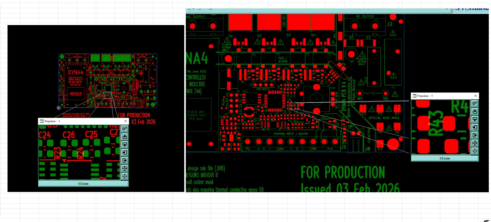 some characters overlapped component pads with no room to move