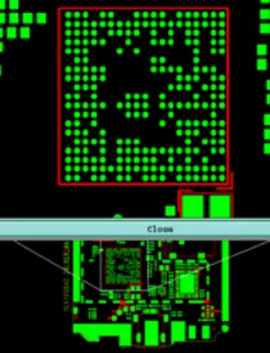 Certain character frames overlapped pad openings