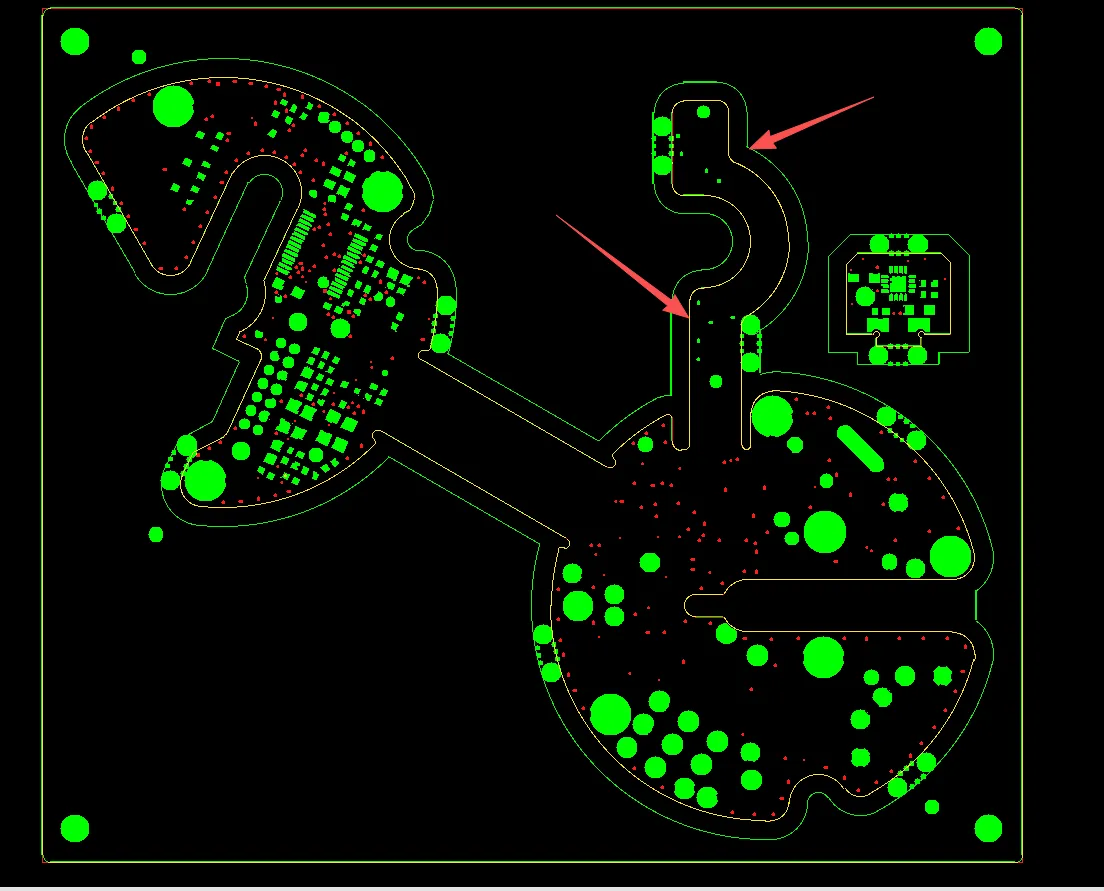 Some vias had solder mask openings