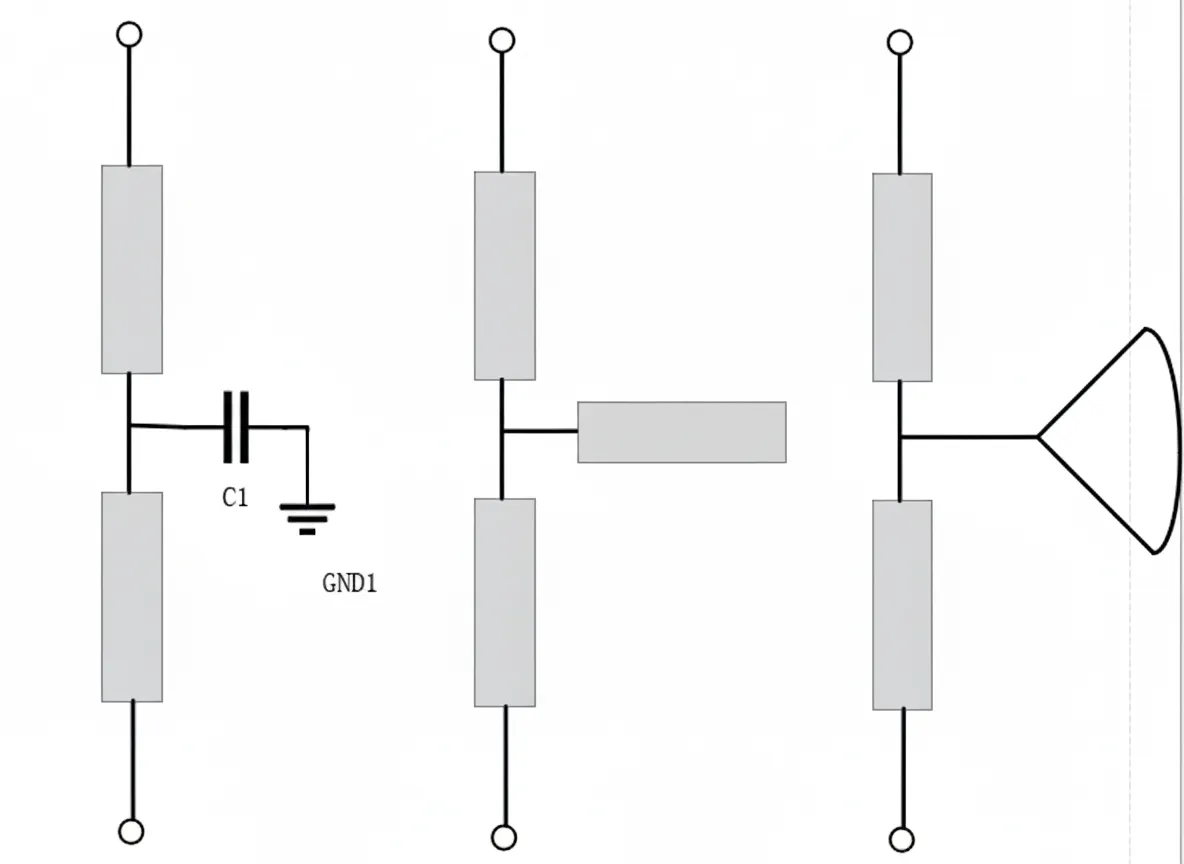 Fan-shaped Microstrip