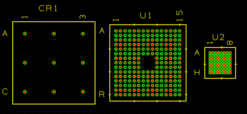 BGA Package Footprint on PCB