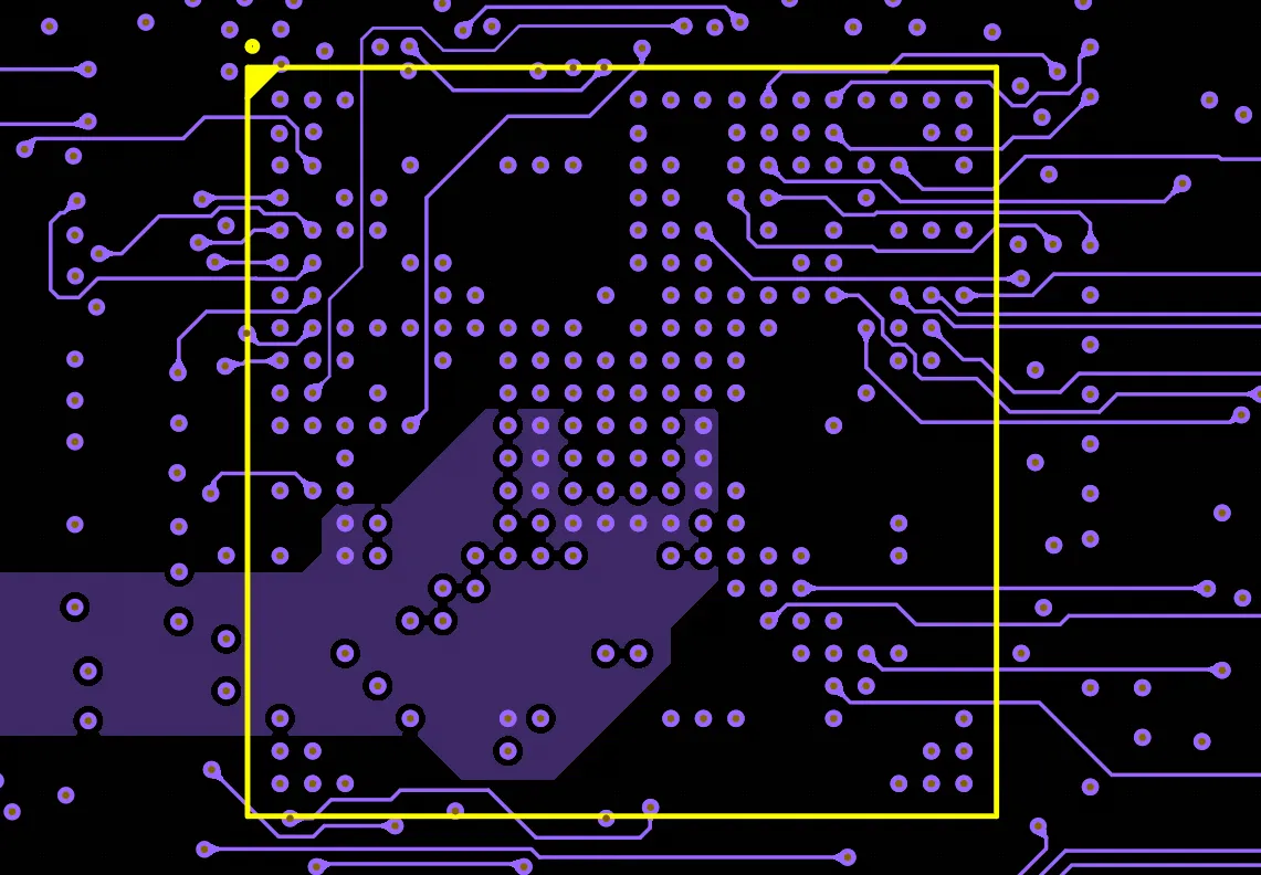 BGA Fanout Via Structures