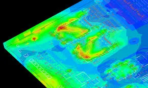 PCB Thermal Simulation Heat Map