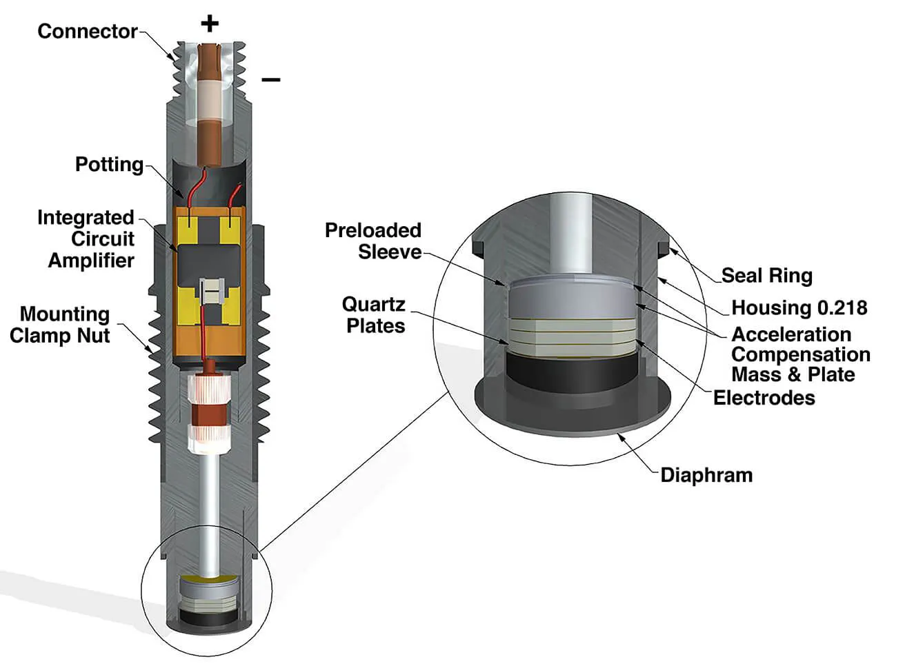 Piezoresistive Pressure Sensor Cross-Section