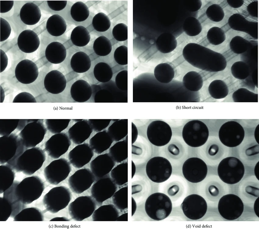 X-ray Image of Fine Pitch BGA Joints
