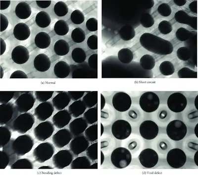 X-ray Image of Fine Pitch BGA Joints