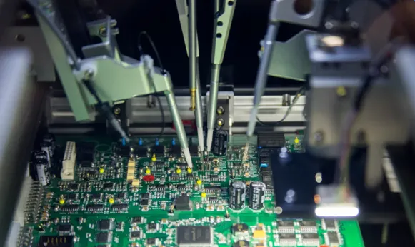 Flying Probe Tester Accessing PCB Nets