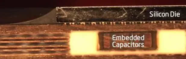 Embedded Capacitor Cross-Section