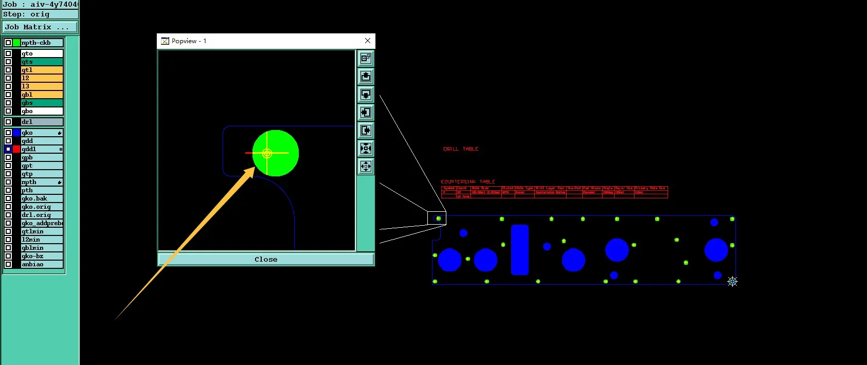 offsets between the provided hole file and actual drill symbols