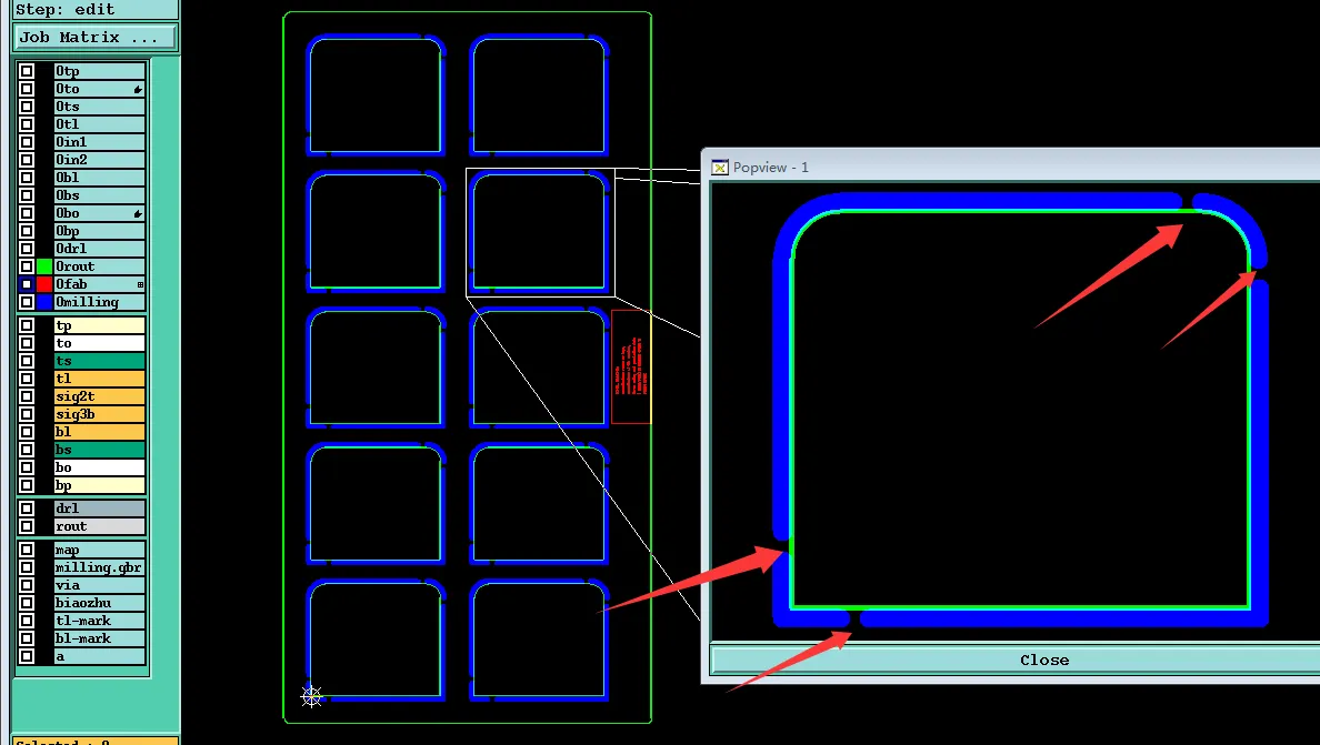 only 0.8 mm wide tabs for panel connection