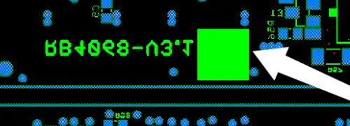 No QR code in the white solder mask block