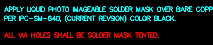 Solder mask color request
