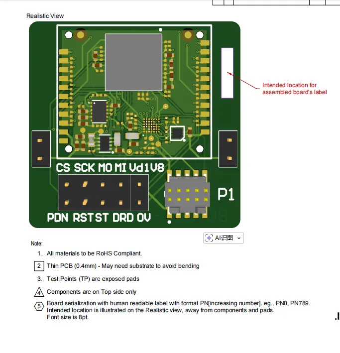 customer provided a PDF with guidance on marking
