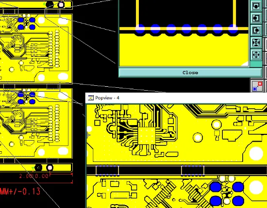Standard panel drawing with stamp holes