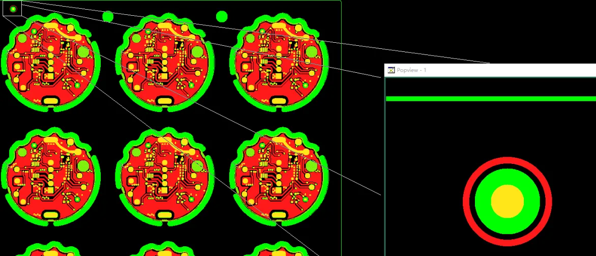 Adding a protective copper ring around optical fiducials