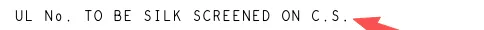 UL marking requirement